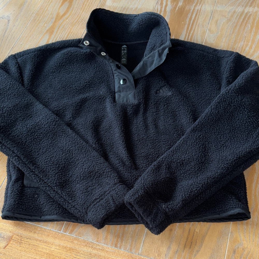 Adidas Fleece 1/4 Snap Pullover Jacket